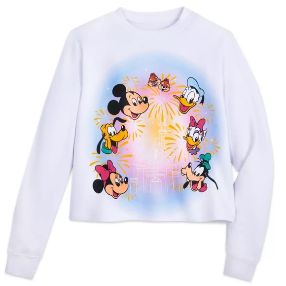 Mickey Mouse and Friends Fantasyland Castle Pullover Sweatshirt Size XS - Picture 1 of 6